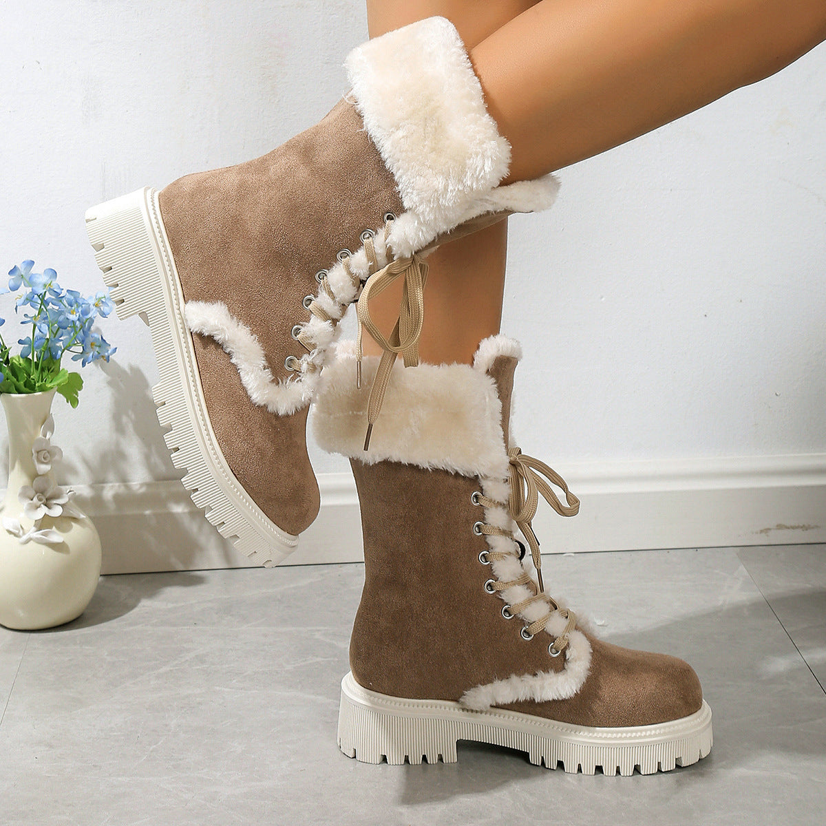 Fuzzy Warm Snow Boots