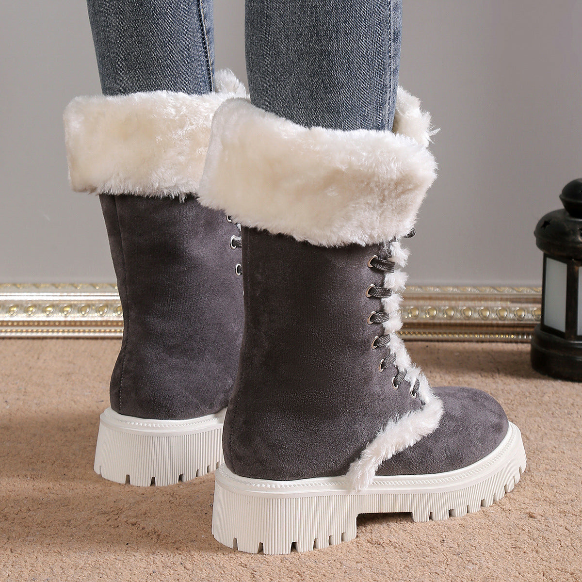 Fuzzy Warm Snow Boots