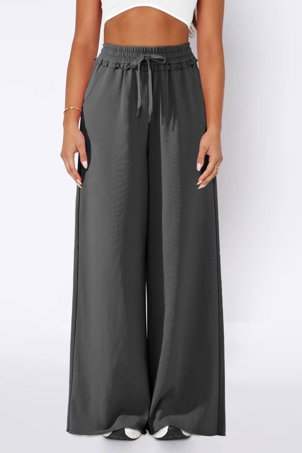 High Waist Wide Leg Pants