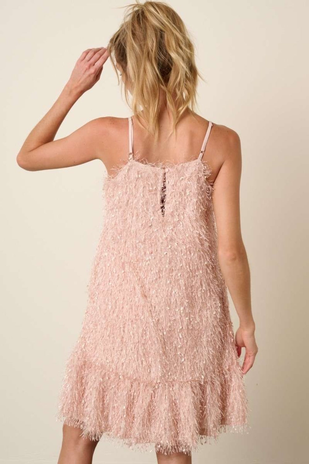 Mittoshop Feather Hem Mini Dress