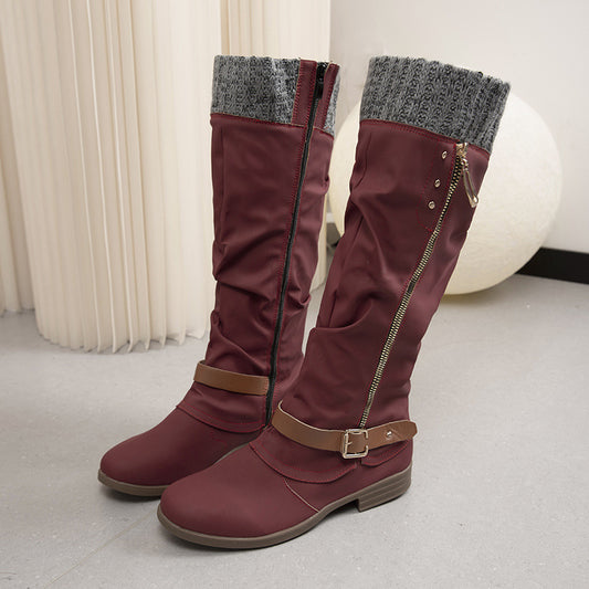 Mia's Long Chunky Wool Boots