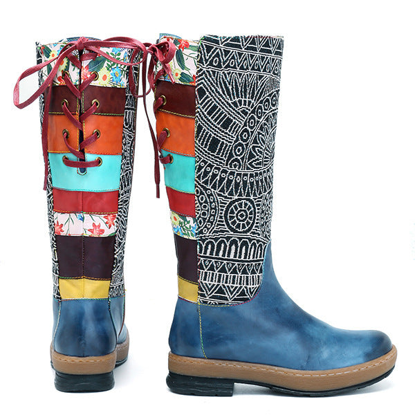 Vintage Mid Calf Bohemian Retro Boots