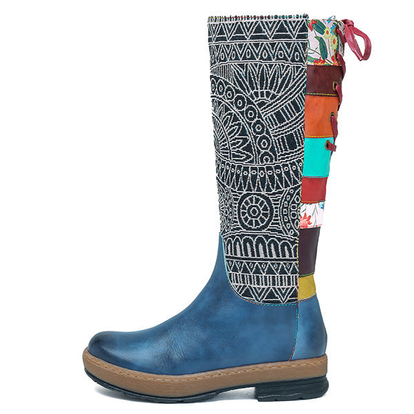 Vintage Mid Calf Bohemian Retro Boots