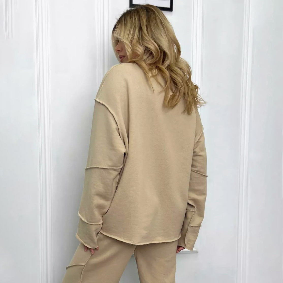 Design Curling Sweater Suit Street Simplicity