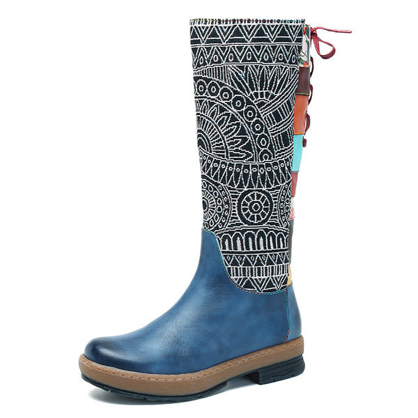 Vintage Mid Calf Bohemian Retro Boots