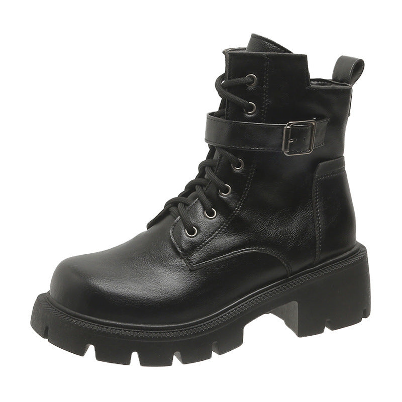 Plus Size Round Head Martin Boots