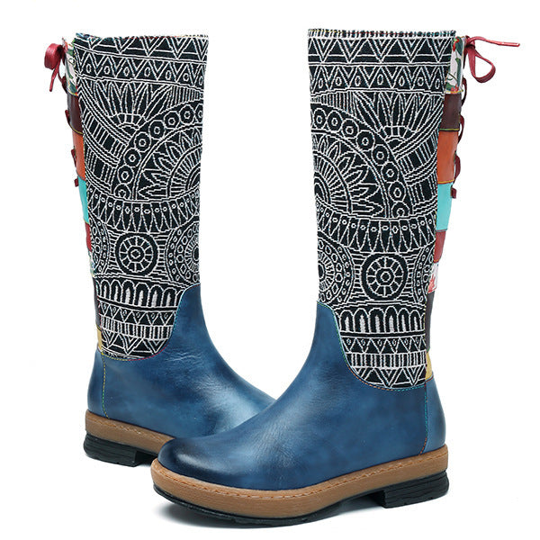 Vintage Mid Calf Bohemian Retro Boots