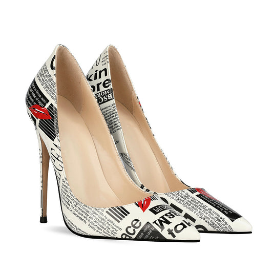 Kelsey Graffiti pointed High Heels