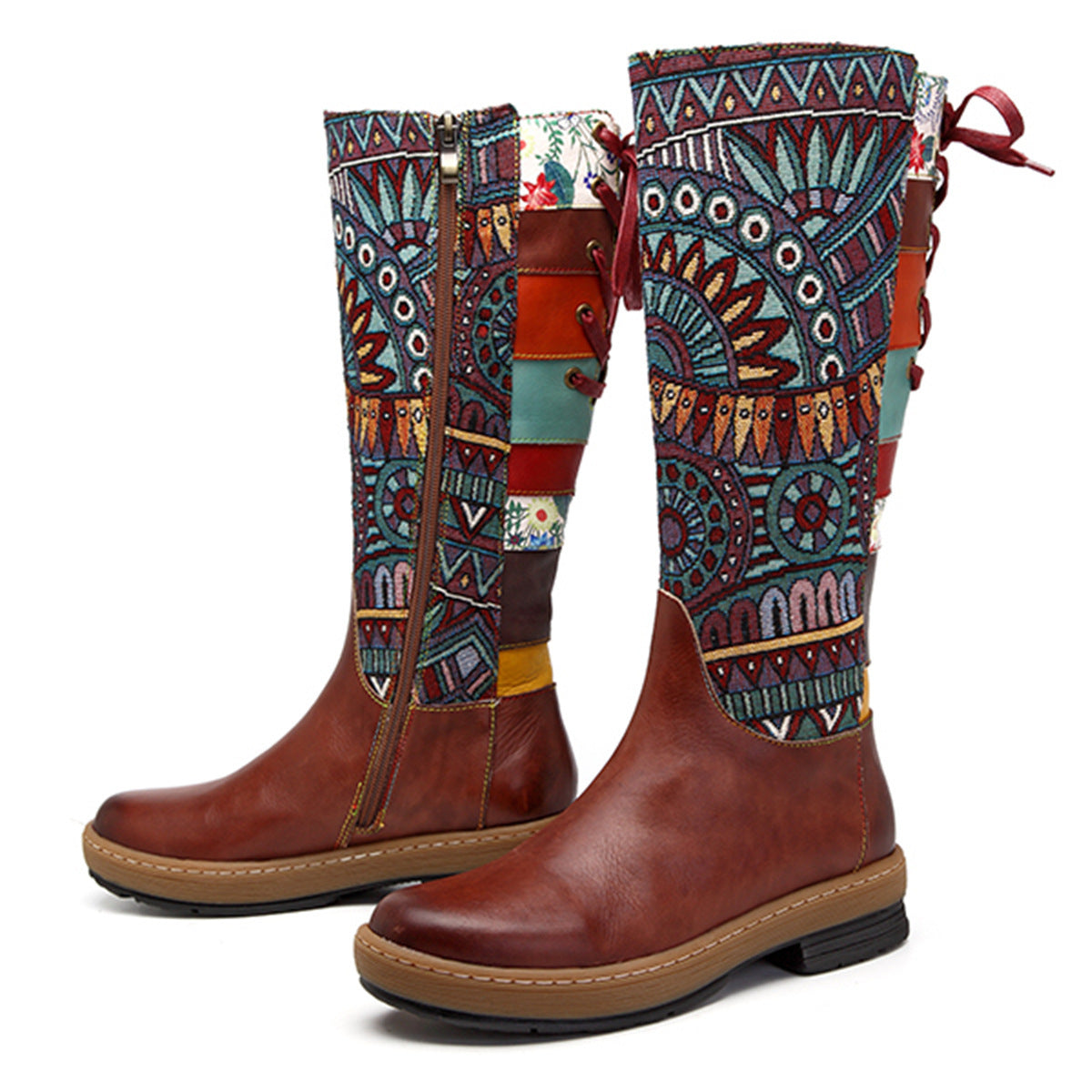 Vintage Mid Calf Bohemian Retro Boots