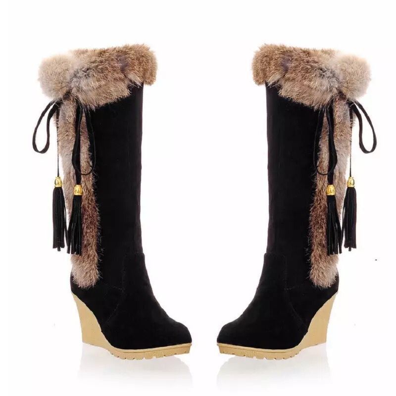 Elva Long Fur Boots